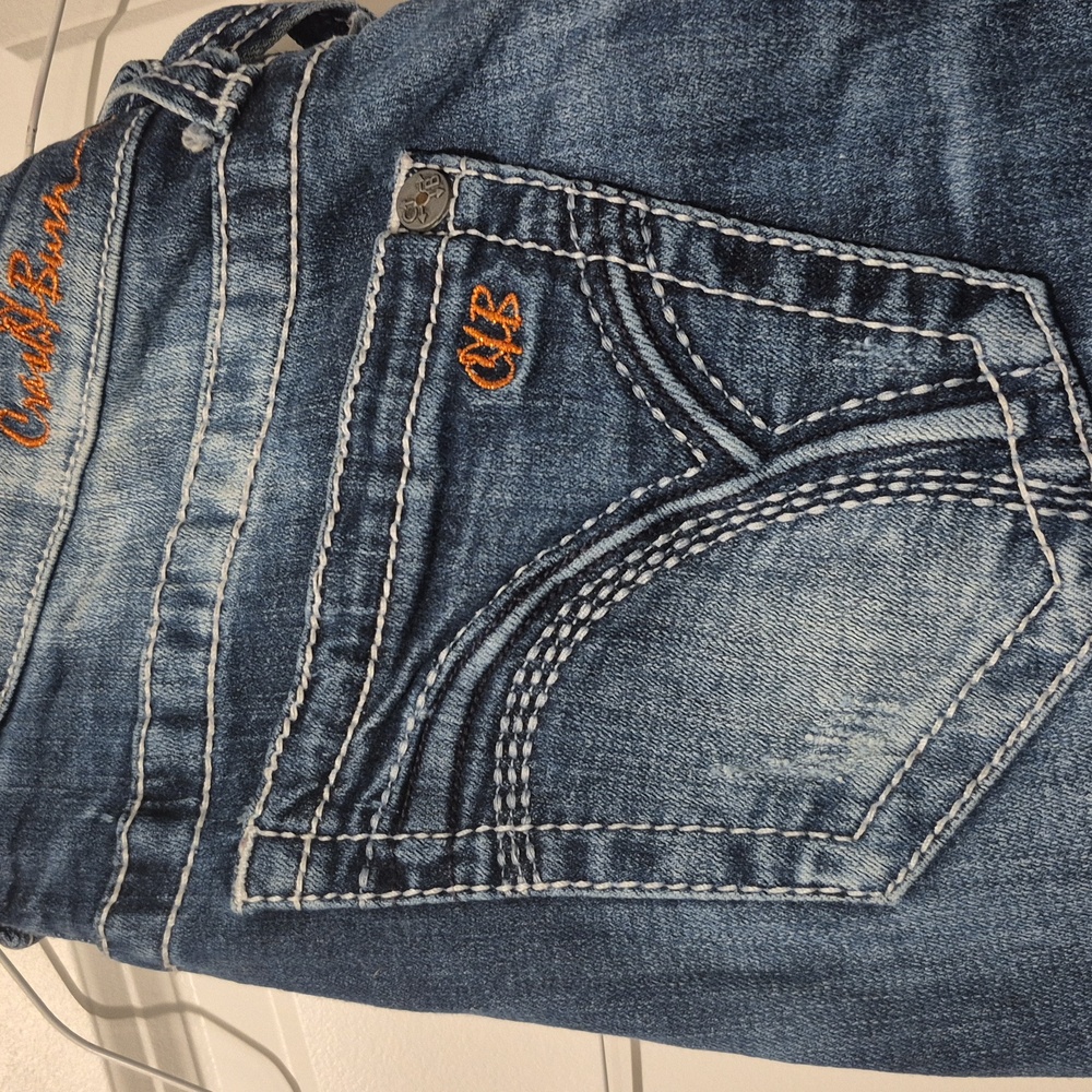 Crash & Burn Dark Blue Skinny Jeans
